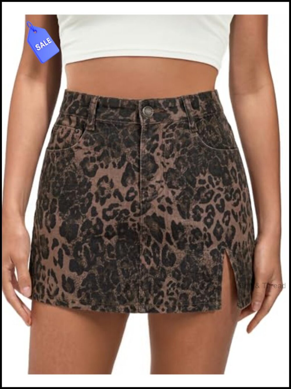 luvamia Women's High Waisted Mini Skort with Pockets and Slit